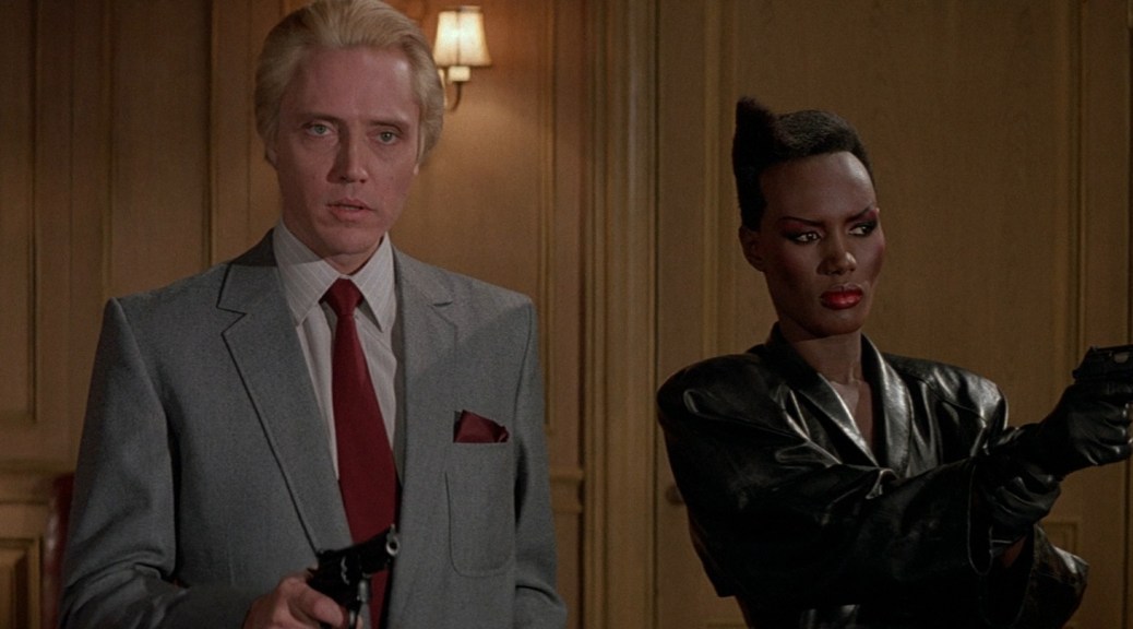 a-view-to-a-kill-christopher-walken-grace-jones-mayday-max-zorin-james-bond-007-roger-moore-spy-mi6-spectre-movie-review-1985